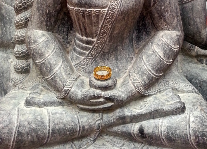 Buddha with gold Ring ~ God Dieux Photography