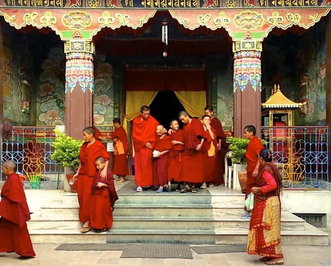 Tibetan Buddhist Monk at Boudha Kathmandu Nepal ~ God Dieux Photography