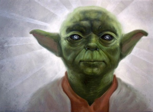 Yoda Painting on God Dieux's Blog Spiritual Writings