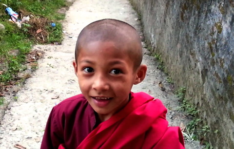 Young Buddhist Monk ~ God Dieux Spiritual Writing ~ God Dieux Photography