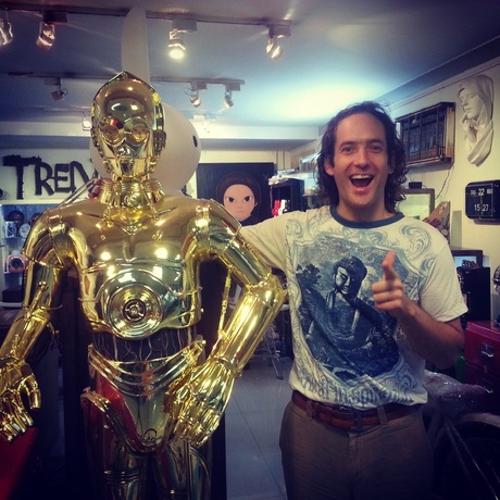 God Dieux with C3PO in Bangkok Thailand ~ God Dieux Photography ~ God Dieux blog about life and spirituality through prose and poetry.